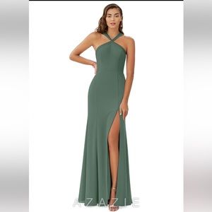 Azazie Rue Size 0 - Eucalyptus